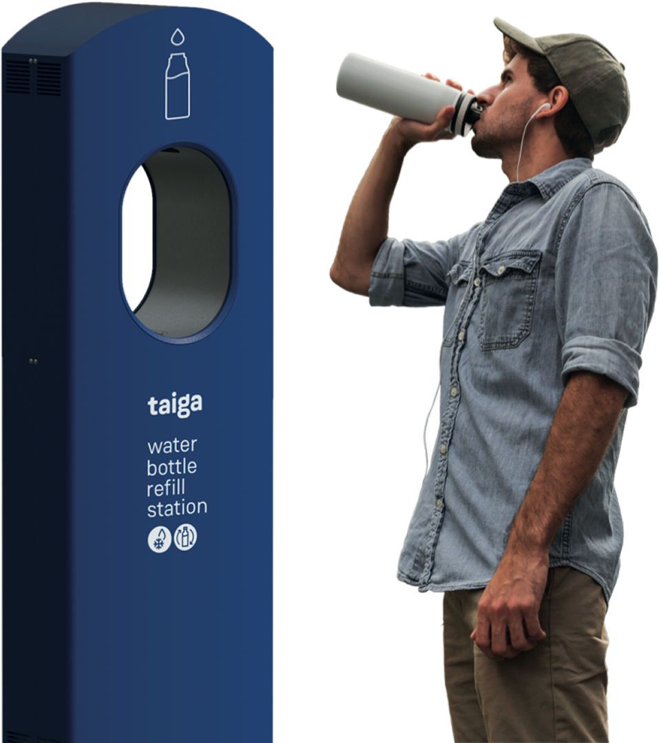Dispensadores Taiga de agua potable y sostenible